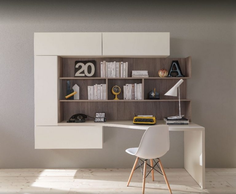 Scrivania e libreria per cameretta Dielle